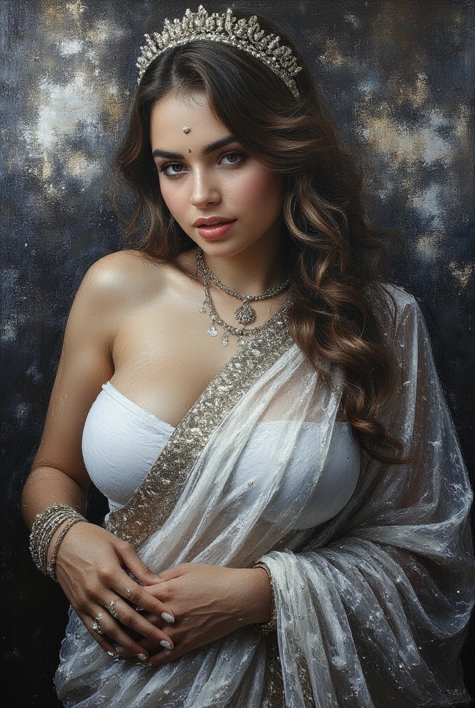 south asian facial features. girl. Should look very beautiful. pretty. Highly detailed and hyper realistic. The skin texture should be highly detailed and extremely accurate. thick black hair and brown eyes. Face must be accurate. Highly detailed face and facial features. Extremely accurate representation of face and facial features. Face should be highly detailed and hyper realistic. Every thing from the body should be extremely perfect and realistic. hyper realistic. Skin texture is natural and realistic. Face is realistic and extremely detailed. Eyes are detailed and accurate. Highly accurate. eyes should be realistic and accurate. hyper detailed. perfect details. realistic proportions. hyper realistic skin texture. smiling. black eyes. eyes are black. Clothed. Hyper realistic and accurate