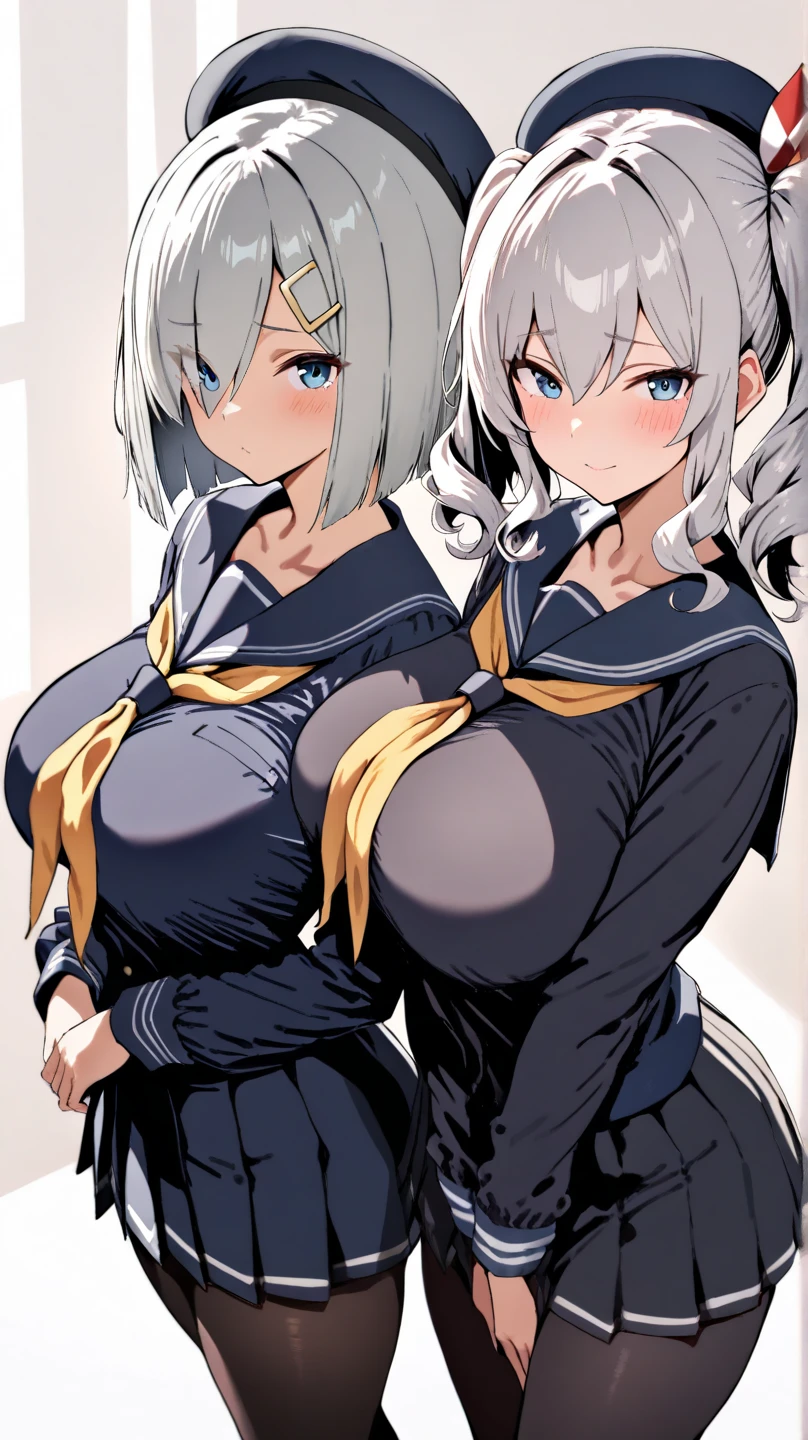 two beautiful girls with their skirts up and showing their crotch, ridicule,drenched in sweat and my whole body is wet and shiny,Wet and see-through clothing blazer ,climaxing and loosening expression, Semen is dripping from the crotch,very huge breasts and buttocks,not wearing underwear,Showing off her vagina with her fingers,Smiling, two beautiful girls pressing their huge breasts against each other,They lift up their skirts with both hands and show off their crotches,