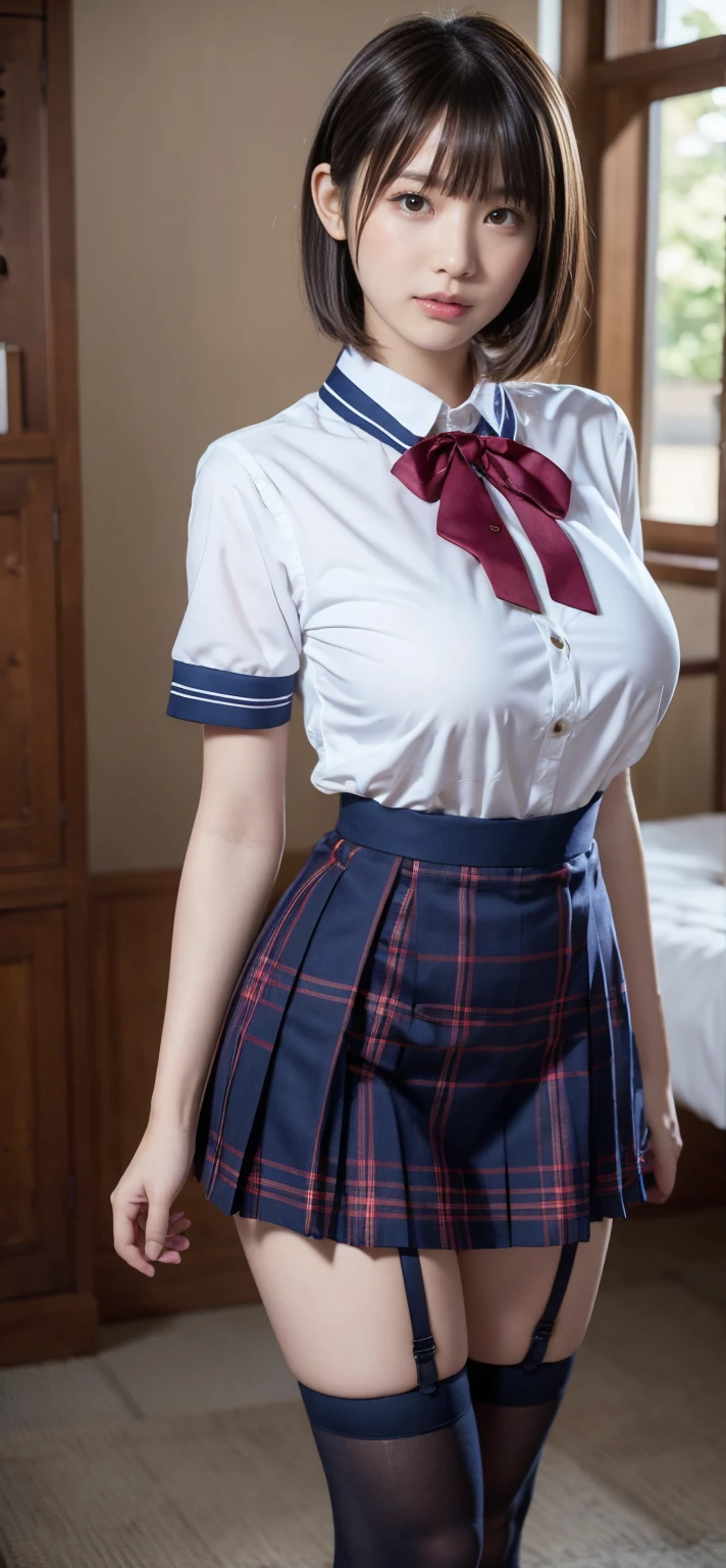 (Best Quality, masutepiece: 1.1), (fidelity: 1.4), girl with, Pose Seductive、 ultra-short hair、 ((see -through、)) ((Sailor Uniform School Uniform Cosplay、))) pubick hair、((( 陰核、 、Vaginal opening、Open the))) (( )) (((Spread your legs、Open your crotch、))) (((perspiring、 ))) a picture、masterpiece、