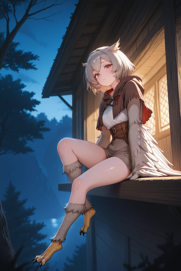 flat chests, nsfw, masterpiece, 1 girl, erect nipples, intricately detailed, topless, navel, bare shoulders, necklace, white hair, wolf headgear, animal fur skirt, leather belt, fur skirt, mountainous horizon, mountains, forest, night sky, full moon, facial paint, open mouth, bonfire, extremely detailed, photorealistic, octane render, 8 k, unreal engine, bare breasts, nipples, red eyes, clawed wolf gloves, bare stomach, sweaty, people on background, moist breath, child, arm strap, pixie cut hair, druid, celtic, long nails, smiling, full body