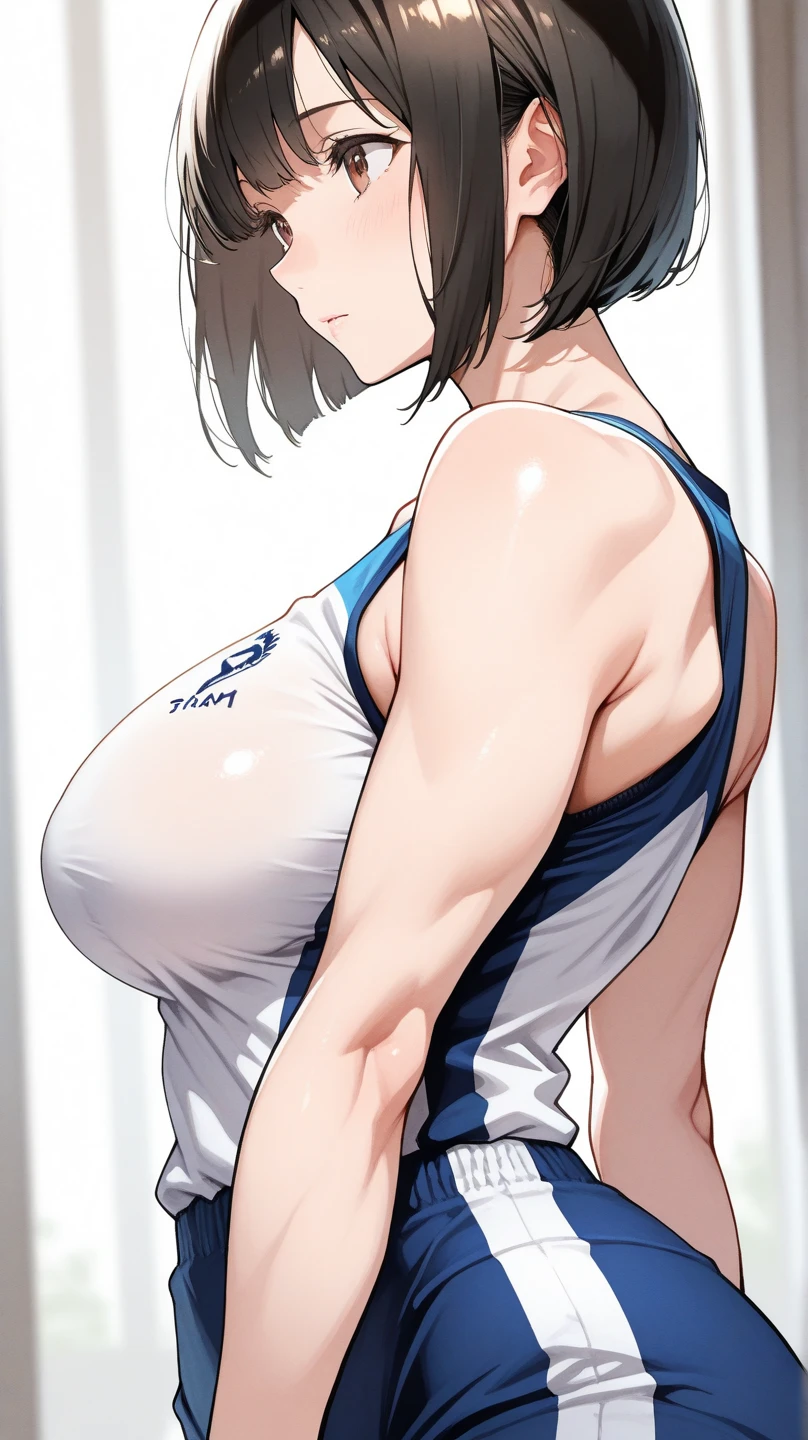 score_9, score_8_up, source_anime, , solo, ikuchan, 1girl, muscular, , wraith, apex legends, upper body, front view, professional photography, professional photoshoot, cinematic