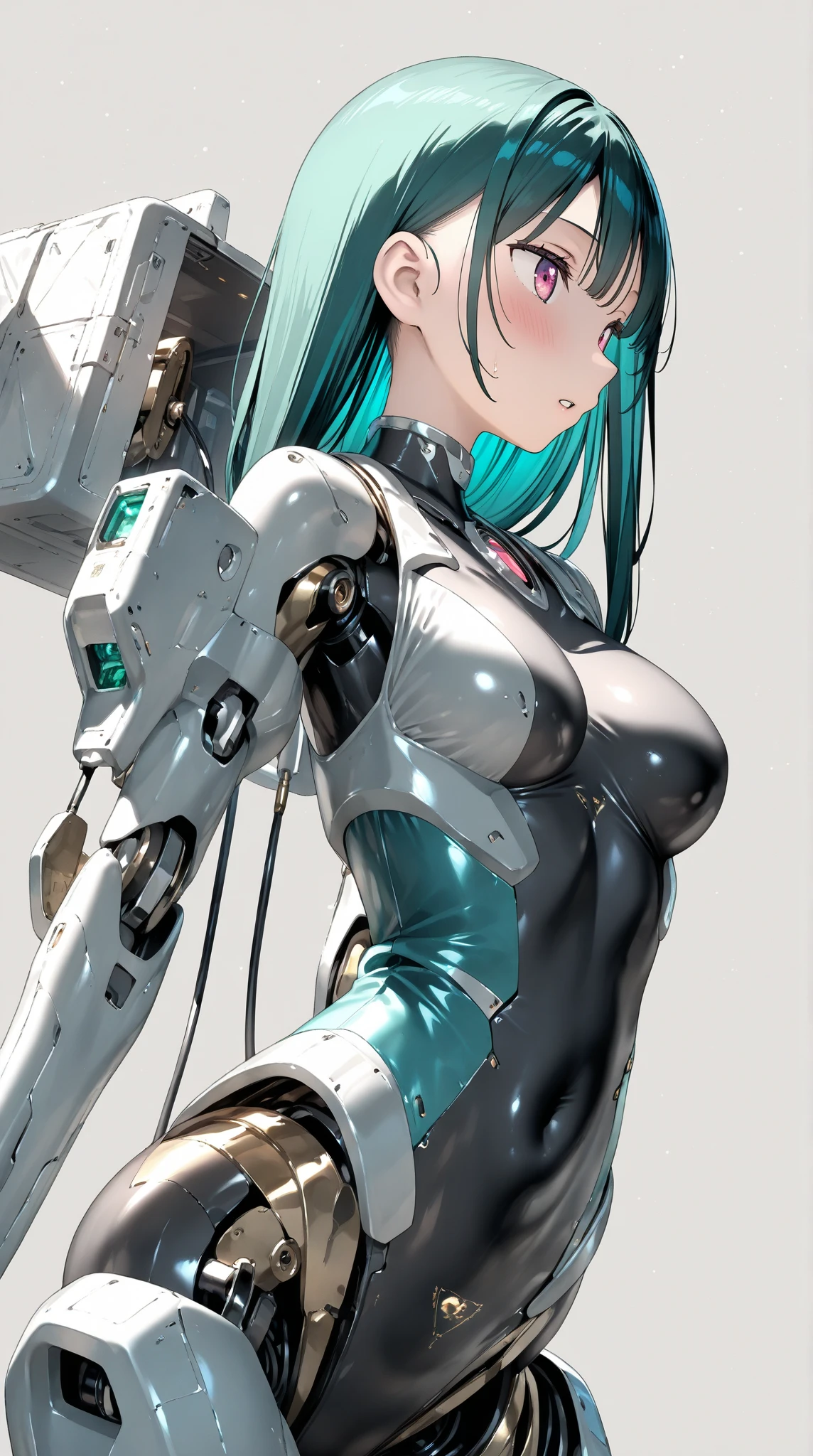 Porcelana Mujer Android, ciborg, Robotic Parts, 150 mm,cuerpo completo, hermoso estudio luz suave, Luz de llanta, Detalles vibrantes,encaje, hiperrealista, Anatomical, electrical wires, microchip, elegante, Laboratorio en segundo plano, Renderizado de octanaje, h.Estilo R Giger, 8k,cabello negro,Asymmetrical long hair,cuerpo translucido,ojos verdes, Miki Asai Macro Photography, cuerpo completo, hiper detallado, tendencias en Artstation, foco nítido, Foto de estudio, Detalles intrincados, Altamente detallado, por Greg Rutkowski