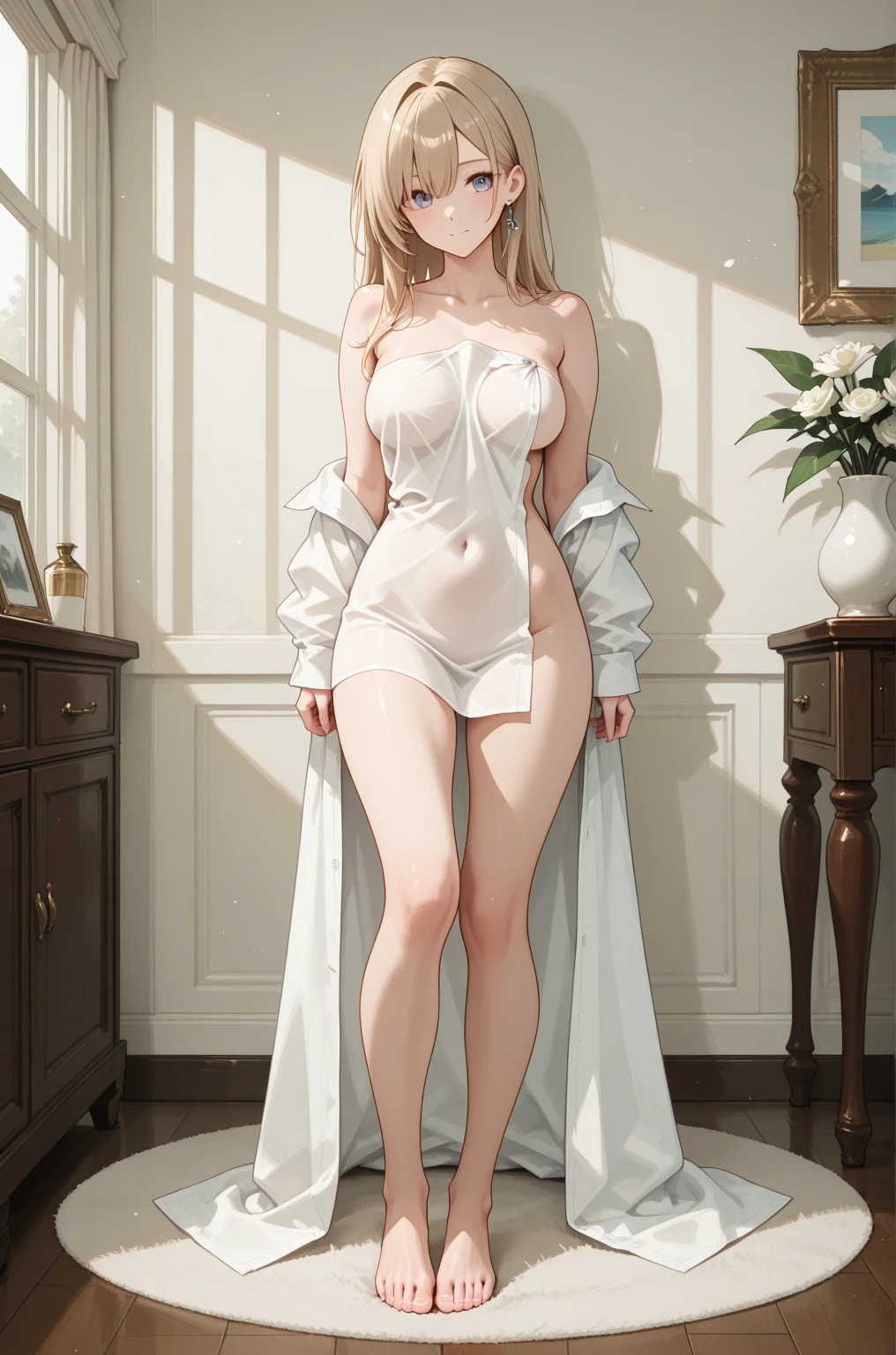 girl blonde slender fantasy wizard lightly dressed