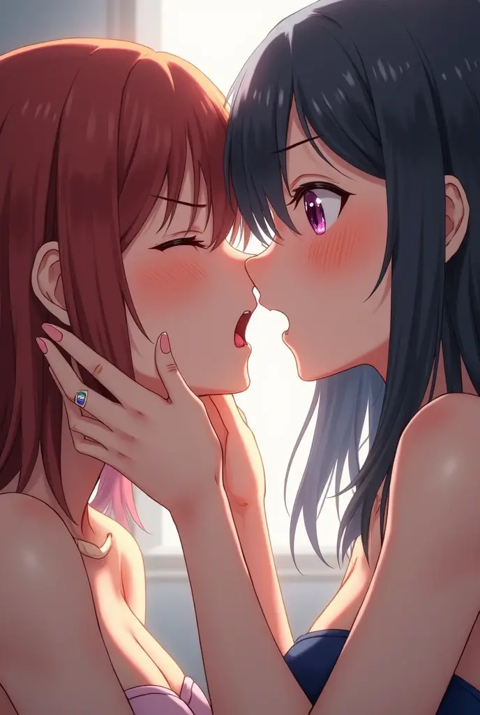 masterpiece, Highest quality, Very detailed, sharp, , Structure of the film, Portraiture, Realistic texture,,Cute Girls,,,(yui yuigahama, slut,curvy,saliva,,orgasm face,sweat , I feel,(Ecstasy) ,,, spoken heart ,,steam,Trembling,) ,,、,,Cum in anus ,cum in pussy,group sex, spitroast, fellatio, , sex, threesome, ,penis in pussy,, hug, face to face, straddle