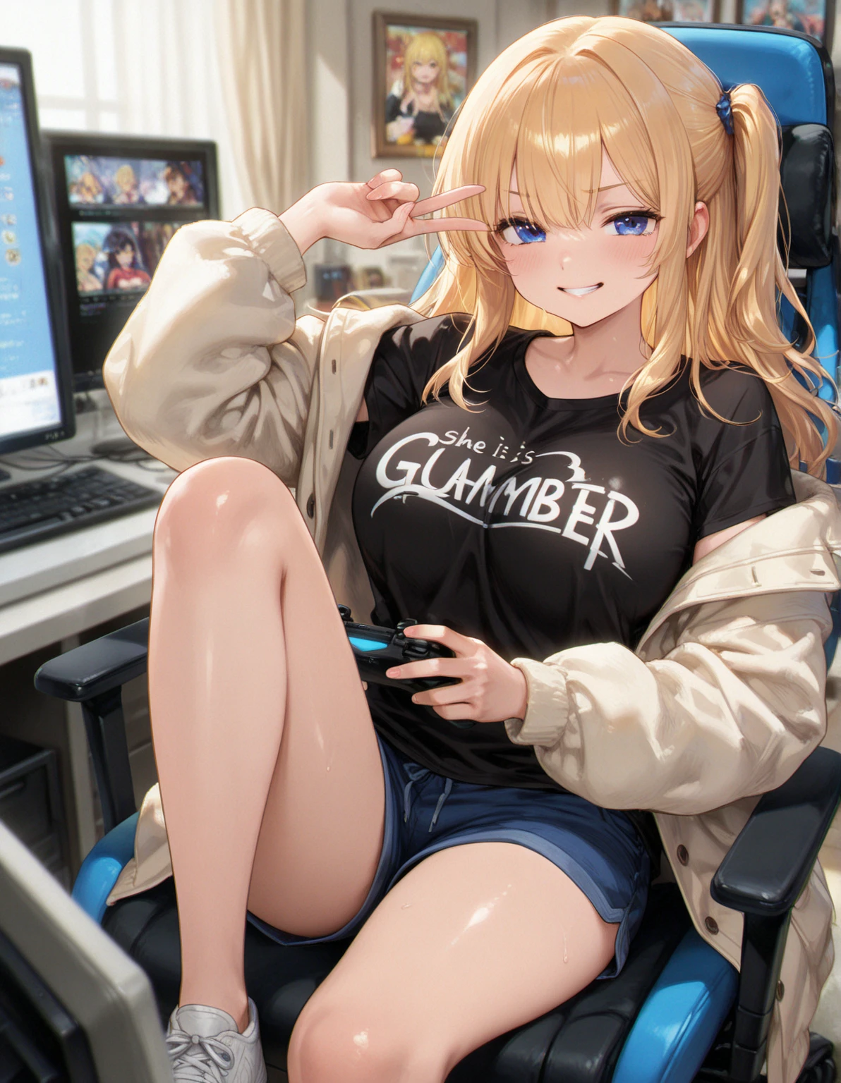 a written shirt, Harl.