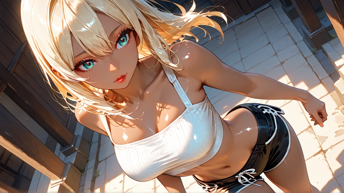 Masterpiece, Best Quality, Ultra-Detailed CG, Ultra-HD, Super-Detailed, Award-Winning, 1:1 Scale, RAW Photo, Realistic, Dr. Stone's Kohaku Transformed, Natural Curves, Ultrarealistic Skin Complexion, Ultrarealistic Skin Texture, Artistic Accuracy, 8k Resolution, Highly Detailed, Photorealistic, Dr. Stone's Kohaku in Real-World Perspective, Beautifully Lit, High-Quality, Hyper-Realistic, Anime-Inspired, Kohaku in the Style of a Living Being, Ultr