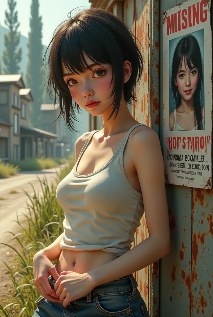 ((medium breasts, Small head)), luz solar, luz solar, (corpo perfeito: 1.1), (Jovem), cabelo bege, Hair Tying, franja combinando, gargantilha, Tiro de corpo inteiro, Sardas no rosto, banheiro abandonado, (Tampo de camisola de colheita molhado apertado (vestindo transparente rosa)), (mini-saia)), (Papel de parede CG 8k muito detalhado), (Muito delicado e lindo), (obra de arte), ( melhor qualidade: 1.0), (Ultra High Definition: 1.0), beautiful lighting, Mamilos duros, mekosuji, perfect lightning, puxando saia, sombras realistas, [high resolution], pele detalhada, ultra detalhado, coxa aberta, uma perna para cima, Crouched on the ground, Coxa Preta Hai, salto alto vermelho, brincos grandes, Coxas, (((colorida))), topless, marcas de beleza, low angle