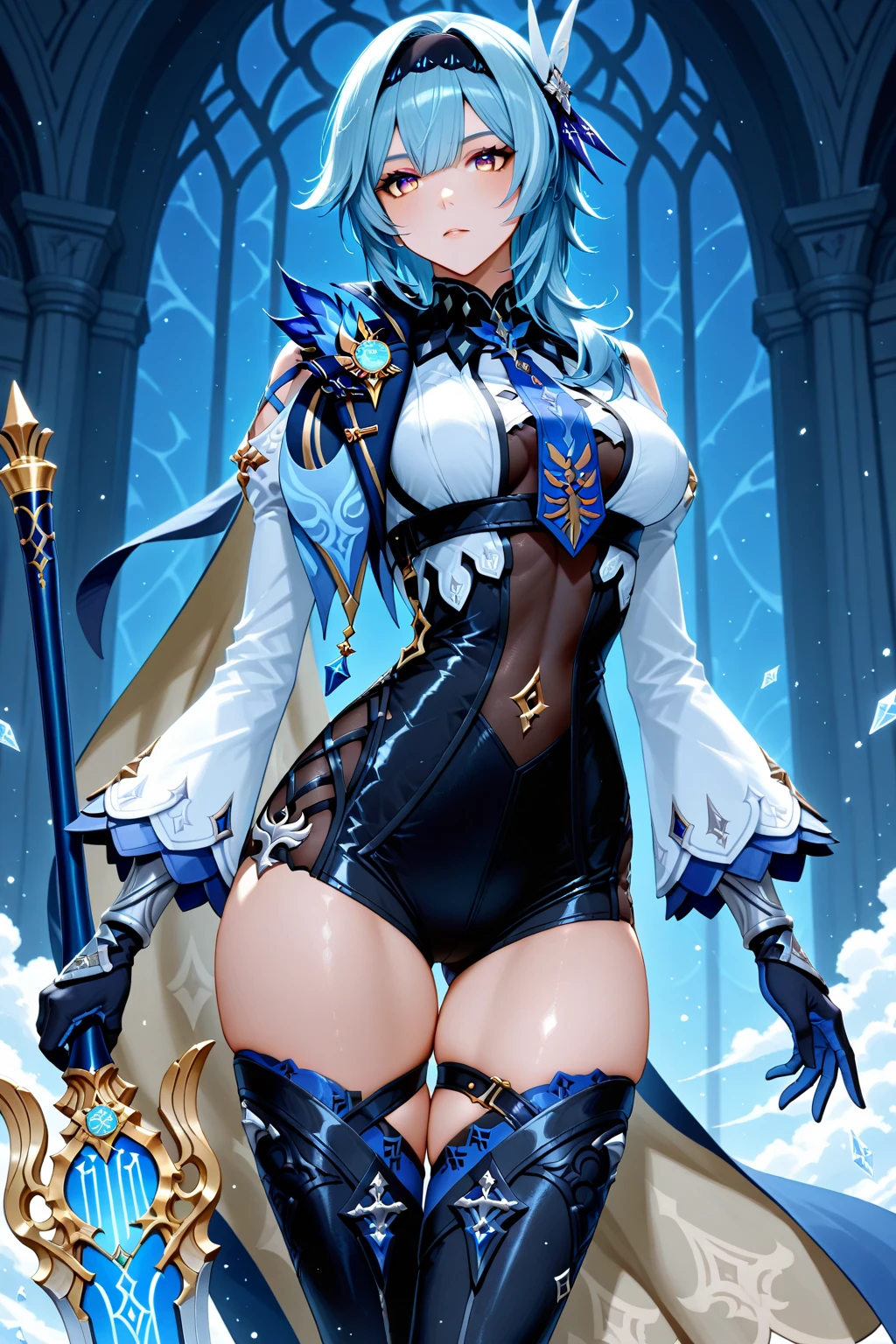 (((1girl))), ((best quality)), ((masterpiece)), ((ultra-detailed)), (illustration), (detailed light), (an extremely delicate and beautiful), (beautiful detailed eyes), (sunlight), ((extremely light)), ((extremely clothes)), (((hyper detail))),(((((front lighting))))),(((((front light))))),
((((quite adorable magical dress with brief pleated skirt magical hat)))),
, (((Sorcerer))),
(((high twin pig tails))), ((((white silver hair)))),
(((yellow gold eyes))),
((((whole body)))), aged 5 to 8, ((((())))), (((((quite adorable young girl))))),
(((condescending expression))), (mischievous smile with sexual satisfaction), (((extra adorable))), (((extra slender shape))),
(((extremely beautiful detailed face))),
((elegant magic gloves)),
((elegant magic boots)),
(((bravely and dynamically attacking enemies with a Magic of Ice Storms))), ((Dutch angle)), (((magical panties))), ((((rear view)))),
(((()))),
(((extremely thin thighagical stockings)))