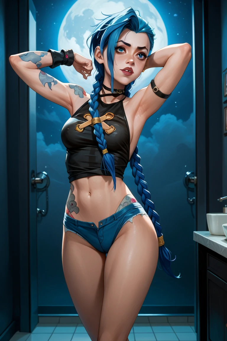 lindo, (obra-prima: 1.2), (melhor qualidade: 1.2), NSFW, perfect lighting, neste, body covered in oil,  grandes, ,  mulher, 8k, perfect hands,((obra-prima)), (melhor qualidade) textura, 
JinxLol, ass