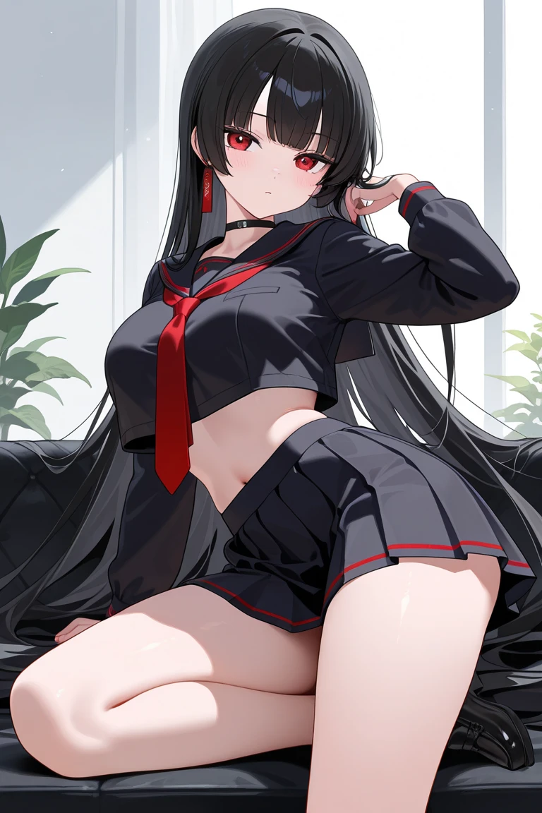 Rin Tohsaka, (\Fate/stay night\), 1girl, alone, long hair, breasts, Looking at Viewer, blushing, smiling, open mouth, bangs, green eyes, hair ornament, navel, hair between eyes, medium length breasts, sitting, , black hair, :d, heart, thighs, , sweat, , legs open, cup, completely , uncensored, , alcohol, mug, drunk, beer, beer mug