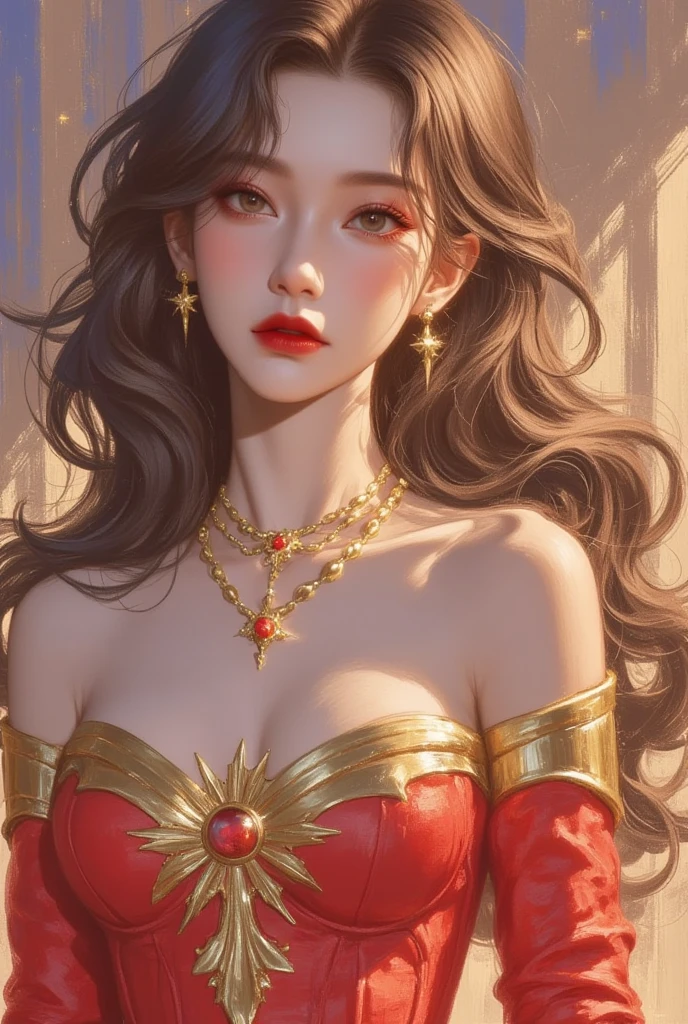 (tmasterpiece,top Quority,best qualtiy,offcial art,Beautiful and aesthetic:1.2),(1girll),Spidey,Female Spider-Man,Red Spider-Man suit,Extremely detailed,Colorful,highestdetailed,offcial art,统一 8k 壁纸,ultra - detailed,Beautiful and aesthetic,big breasts beautiful,tmasterpiece,best qualtiy,(zentangle,datura,Tangles,entangled),holy rays,gold foil,Gold leaf art,glitter drawing,Spidey,PerfectNwsjMajic