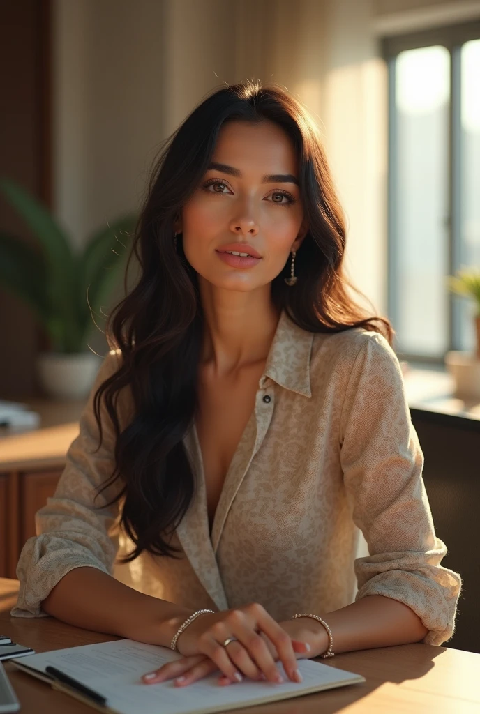 arafed woman fully , sexy girl with brown eyes, ultra realistic, meticulously detailed, portrait sophie mudd, brown hair and large eyes, selfie of a young woman, bedroom eyes, violet myers, without makeup, natural makeup, looking directly at the camera, face with artgram, subtle makeup, stunning full body shot kneeling on ferari, front entrance of mansion, medium to large size bust