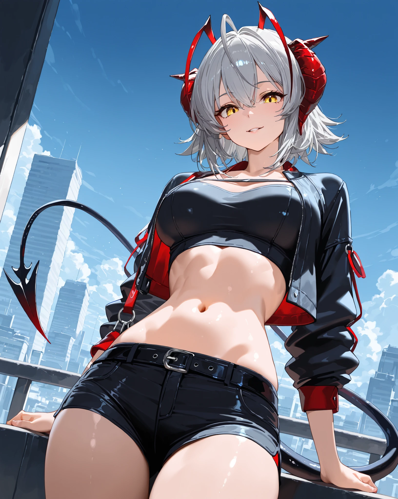Femboy With short Jacket and no pants