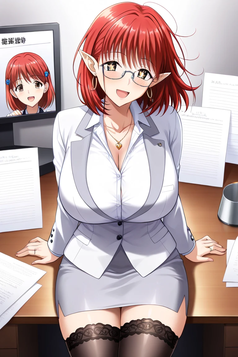 score_9, score_8_up, pretty girl . source_anime Bibl3 . in office . wearing , skirt , good eyes. detailed breasts. . huge breast . pregnant . standing. magic aura . female expressionless . smile . open mouth . blank eyes . viewed from front