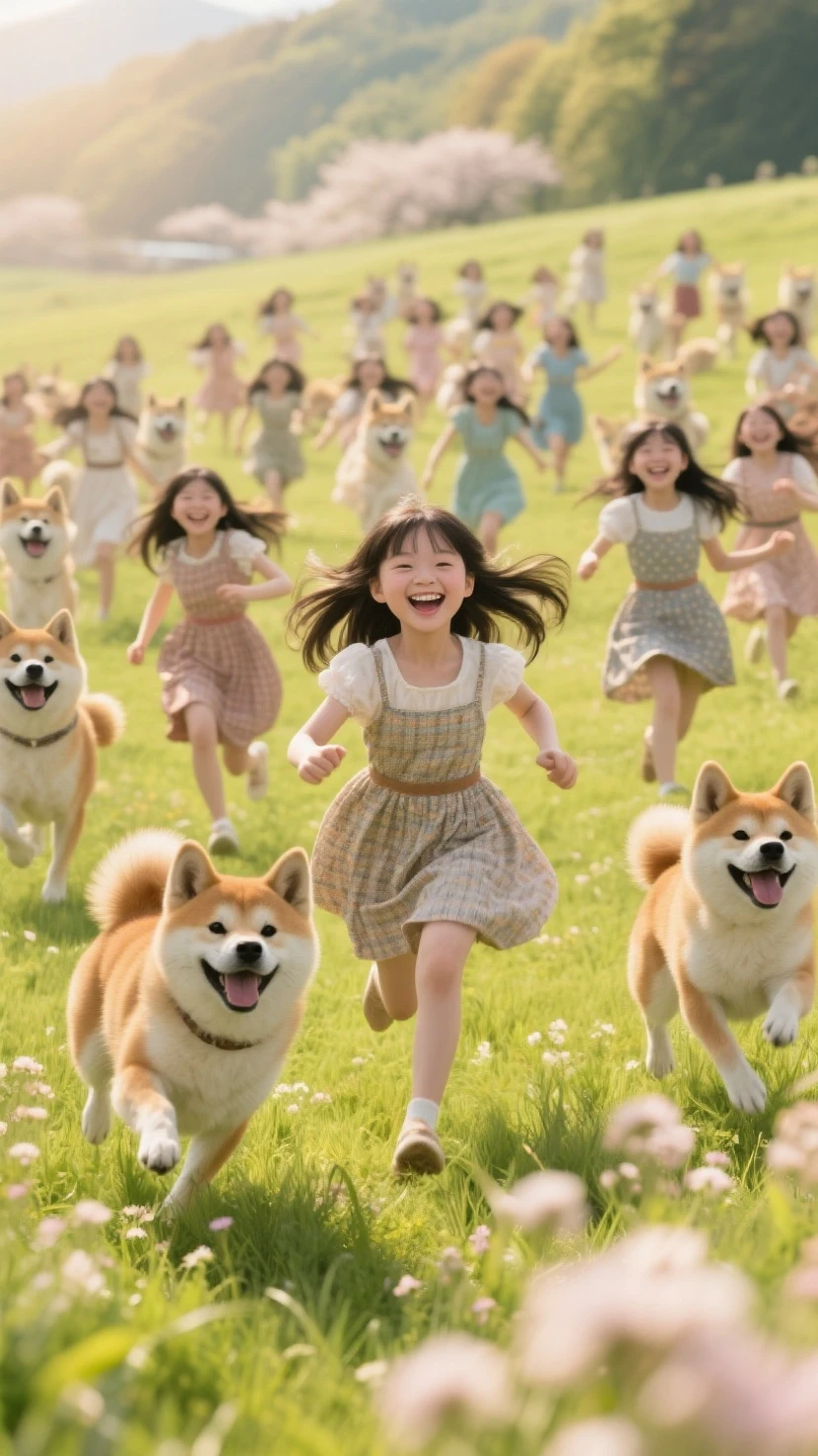 A man standing on a stage holding two cats up in the air as a large group of people kneel and pray for the cat. the group is happy with tears in their eyes. They’re inside of a white room with no windows