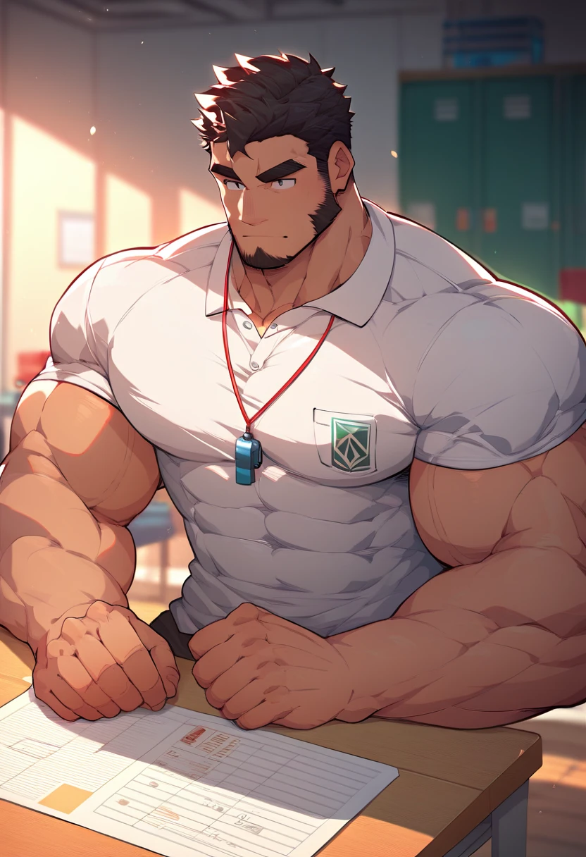 (by badcoyote, by dramamine, by haps), mature male, old chubby bear, obese male, (Brown fur:1.2),((facial beard)),(hi res, best quality, high quality, detailed, shaded, shading, masterpiece:1.2), detailed eyes, detailed clothing, smirk, seductive smile, hairy chest, glasses,inside office,(green pattern boxers:1.4), (white Open shirt:1.5), (necktie removed),(black socks:1.2)