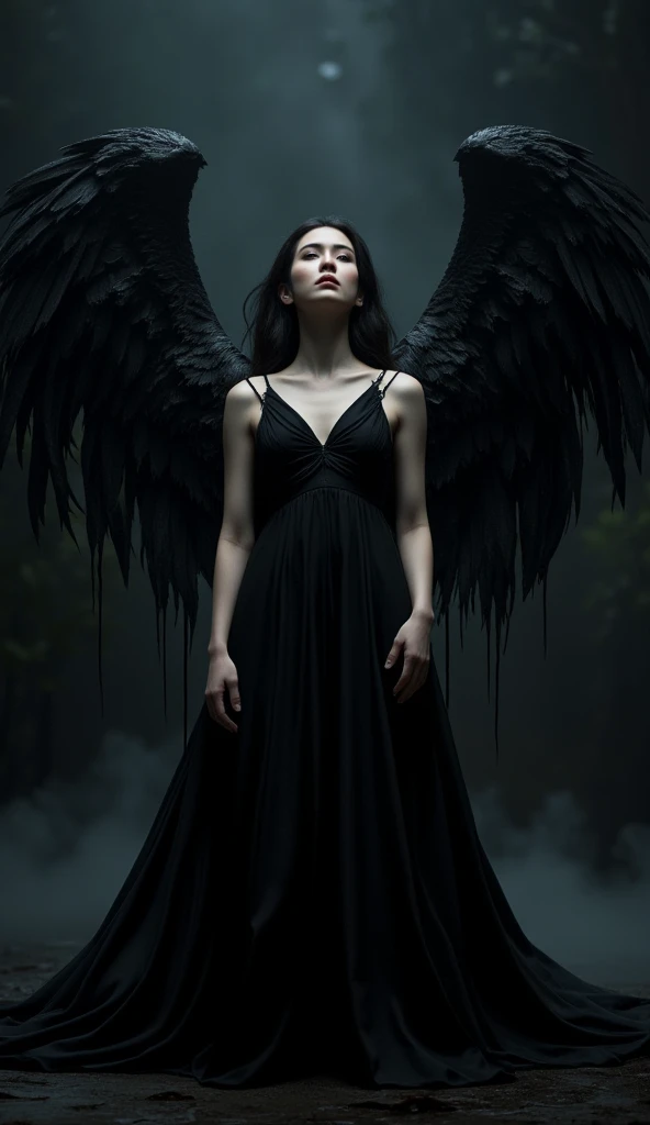 Best quality, Masterpiece, 超高分辨率, (photograph realistic:1.4), surrealism, Dream-like,fusionart, Shadowdancer, shadow magic, darkness control, stealth, ((Angel wings)) , Sensational, Cloudcore, Drypoint, body shot, Rigging, High contrast, game icon, psychedelic colors, Greaser, laser lighting, Hyperrealistic textures, intricate details, architectural visualization, Corona render, 8k -