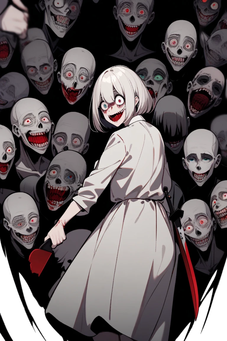 Wife、White people、Horror、scared、Black and White、Westerners、Horror Movies、bleed