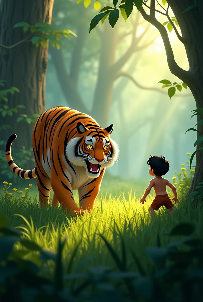 Indian boy with tiger 