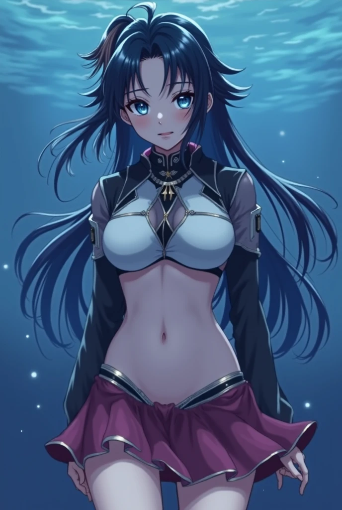 Curvy blue eyed girl with long wavy black hair and small breasts, (extreme nsfw)2.5