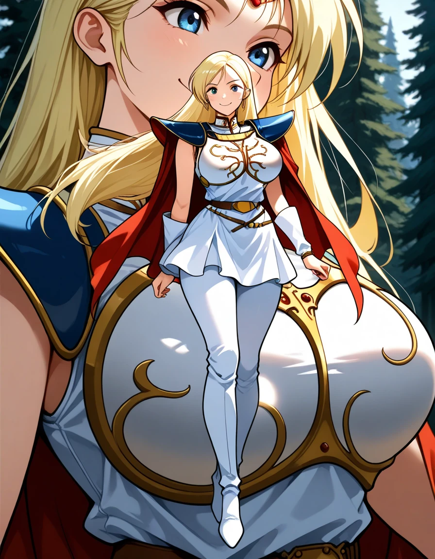masterpiece, best quality, high quality, SheRaQuiron character, skirt lift, white , white bra, cameltoe view, cameltoe, white robe, golden armor