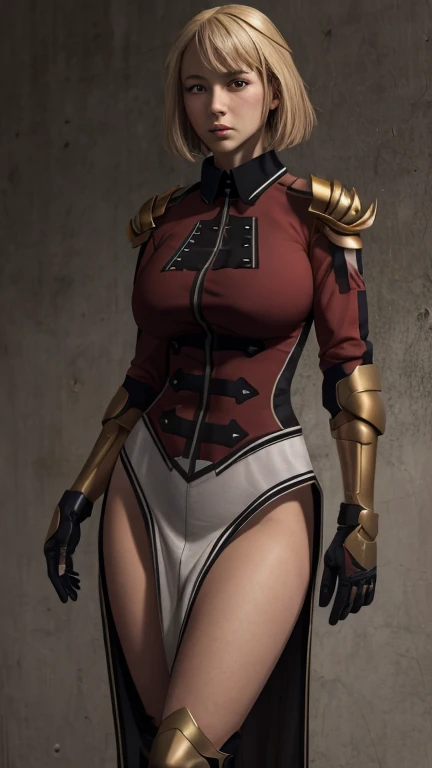 <lora:clementineOverlord_v10:1>
CLEMENTINE \(OVERLORD\)
ARMOR
GARTER BELT
GAUNTLETS
running, proportional eyes, (realistic:1.5), extremely detailed, hyper detailed, soft lighting, detailed background, extreme detail background, sharp details, beautiful face, symmetrical eyes, short red hair, short hair, red hair, green eyes, woman, high quality, (full body:1.3),