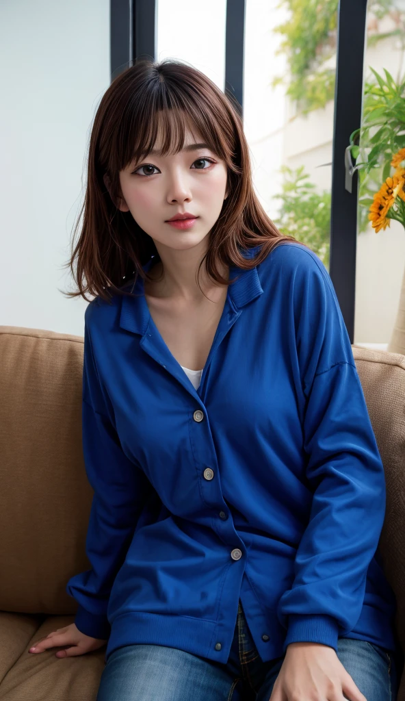 highest quality、Japanese、short girl、dark pubic hair、stand with legs apart、（Roll up the hem of a dress）、（grab the hem with both hands）、Roll up the dress、Raise clothes、naked、small breasts
