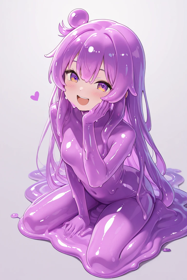 Waifu slime, grande bust, wide, dress, purple, adulta