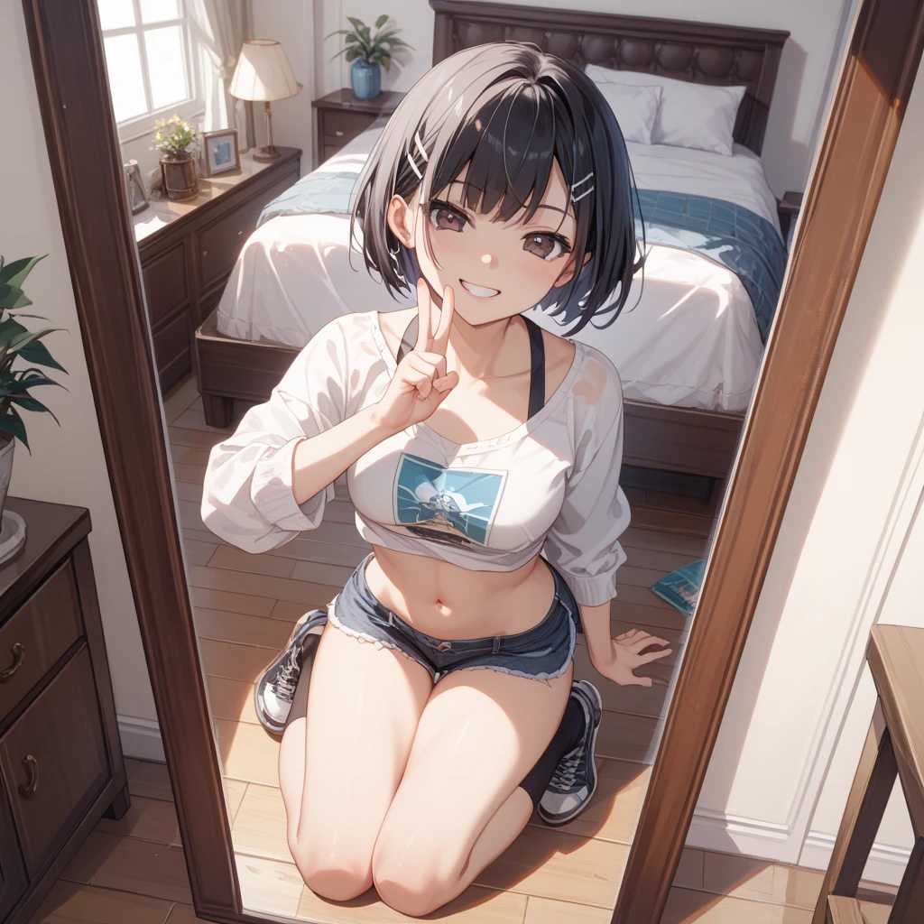 17 years old,(Thin type),(Large Breasts),(Random Pause),(Random hairstyle),(Movie Scenes,Best image quality,(8K), Ultra-realistic, 最high quality, high quality, High resolution, high qualityの質感, Attention to detail, Beautiful details, Fine details, Highly detailed CG, Detailed Texture, Realistic facial expressions, masterpiece, before, dynamic, bold)