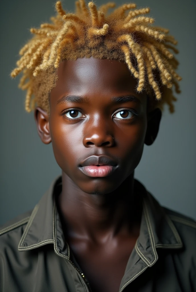 Black ager with blonde hair