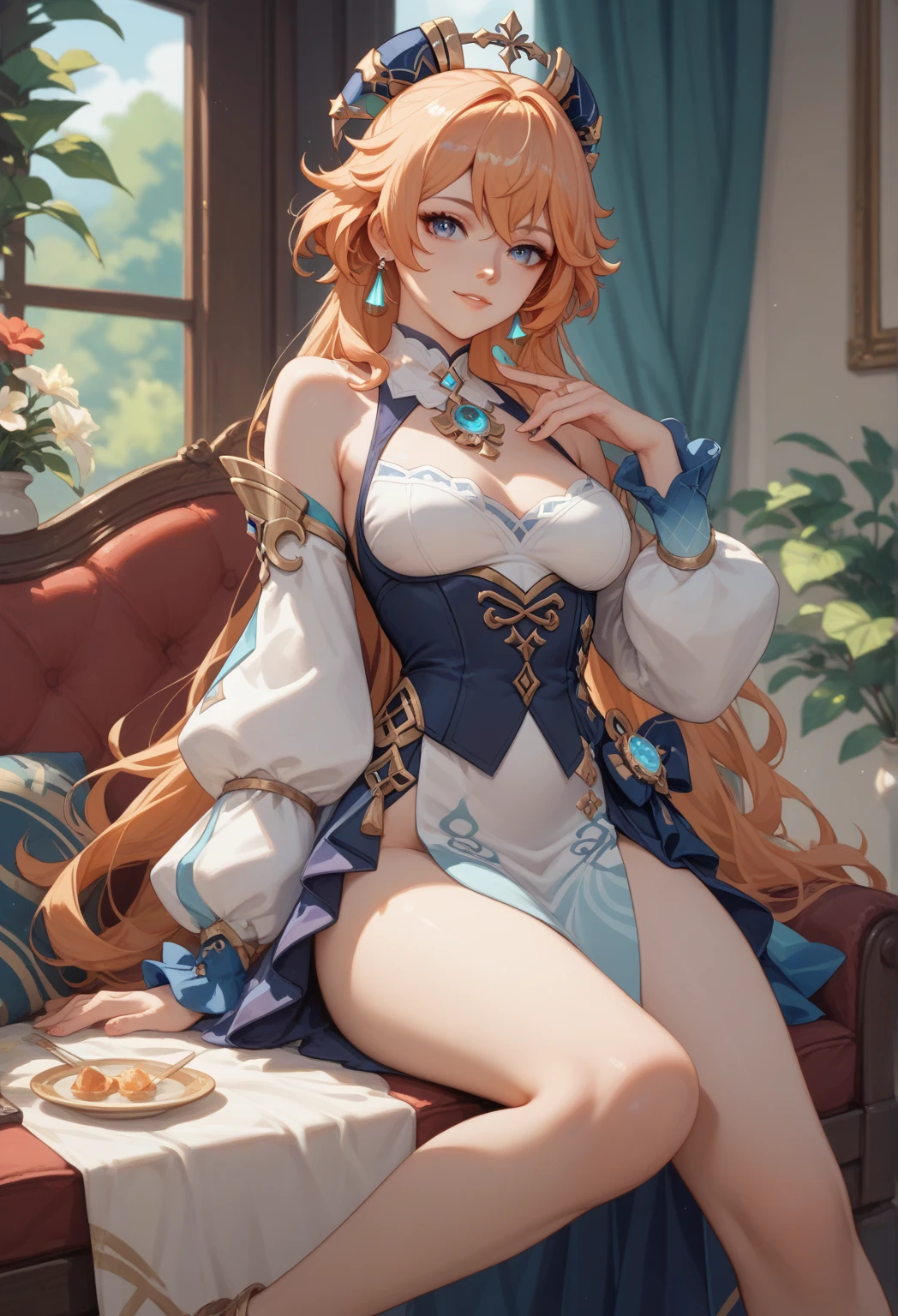 Masterpiece, Top Quality, Anime, Perfect Lighting, Elaborate Eyes, Elaborate Face, Elaborate Background, Good Hands, Full Body, One Girl, (Coral Coast), Coordinated Posture, Detailed Hands, (Skindentation: 1.3), (Realistic Face: 1.2), (8K), (4K), Detailed Eyes, Fantasy, Very Elaborate, Detachable Sleeves, Red Hair, Shorts, Women's Hairstyles, Masterpieces, Top Quality, Anime, Perfect Lighting, Fine Eyes, Detailed Face, Elaborate Background, Nice Hands, One Girl, Bangs, (White Bra, Calluses), (Watching Viewer, Upper Body, Solo Focus, Portrait, Cleavage, Big Breasts, Necklace, Bikini Top, Bikini Bottom), Arm Back, Bottomless, Micro Panties, Topless, Crop Legs