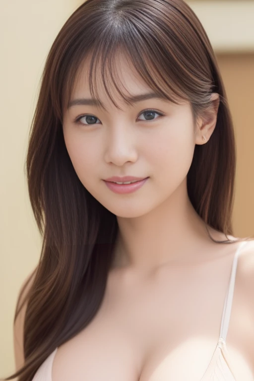 ((Highest quality, 8k,)), Browsing Caution, front, Heavy chest, charm, Accurate手足, First Person View, (masterpiece:1.3), Realistic, photo-Realistic, RAW Photos, Beautifully detailed face, Pale skin, Detailed hair texture, Perfect body, Beautiful Face, Accurate, Anatomically correct,Natural neck length, (Beautiful Hそしてs), (Fair skin:1.2), (Highest quality:1.4), finely,(とてもBeautiful Faceのディテール), (Big Breasts:1.4),Model Aircraft、フルnude、Fashion model posing、Whole Body Ezbian、nude、thin、Are thin、Hip、thin脚、Open legs、Spread your legs、フルnude,Exposing the breasts、Portraiture,One Woman, (RAW Photos:1.2), Intensive、（Black pubic hair）（Black underhair） In bed、Bright room、naked、Japanese、, small、Areola、frontを向いて、frontage、Bright room、 (Photorealistic photography:1.4), (超Realisticな:1.4), (Realisticな:1.3), (softer lighting:1.05), (映画の照明Improvement of quality:0.9), topless、Underless、上半身naked、naked、, (Bright light:1.2), (Improvement of quality:1.4), (Highest qualityのリアルテクスチャスキン:1.4), Detailed eyes, finely描かれた顔, ( Joyful), (smile:1.1), (Enhances the beauty of skin texture.:1.1)、