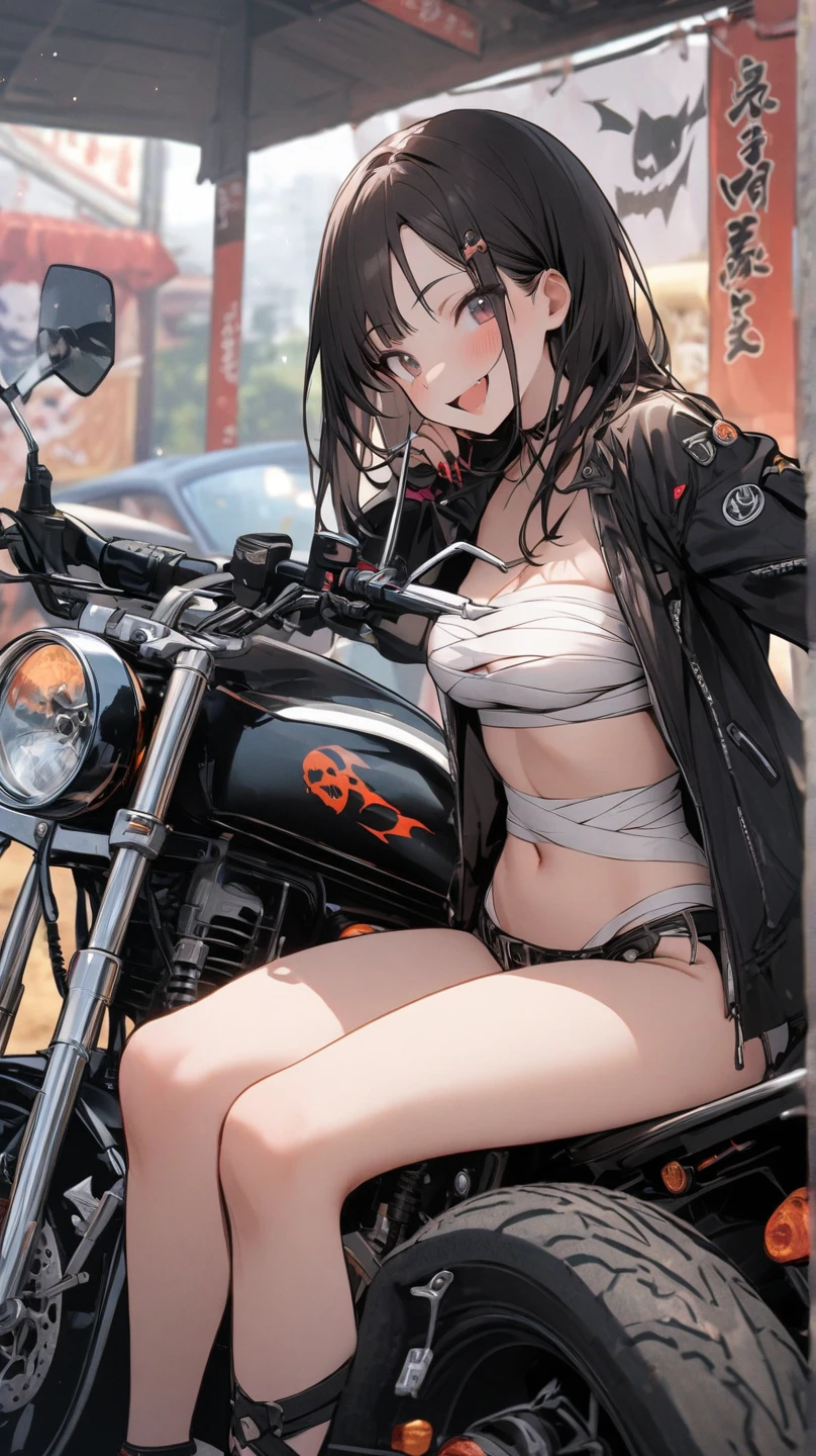 NSFW、Highest quality、(One girl),Big Breasts、(Road bike)、((Masturbating with penis:1.2))、Eyes Wide Open、Sticking out tongue、Tears splash、Beautiful Eyes、Beautiful Face、Delicate eyes、Tight and thin cycling wear、((Sweatで透けたサイクルウェア))、Sweat、Morning urban valley、street tree、Futanari、(The base of a small erect penis is attached to the groin area.:1.3)、(Penis ejaculation:1.2)、(A lot of sperm flies towards me)