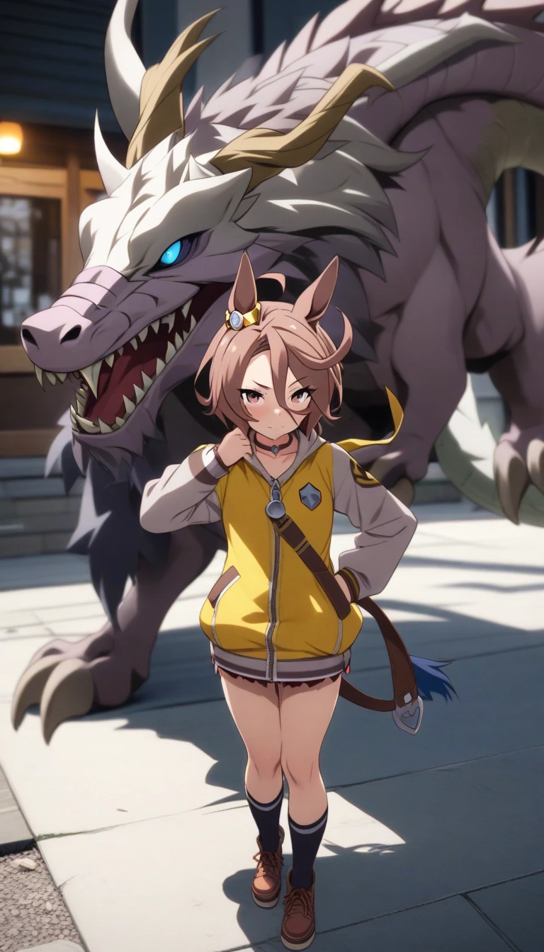 A cute brave 2d anime furry