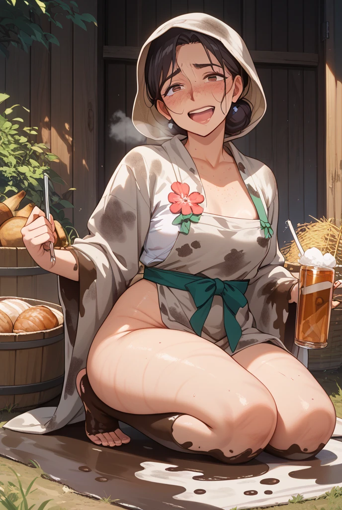 horse penis,(dark penis), futanari, erection, testicles, 1girl, masterpiece, best quality, ultra-detailed, illustration, solo, horse stable, barn, brown leather statson hat, long brown boots, detailed face, mostly nude, highly detailed, digital painting, depth of field, barn, (horses), <lyco:horsepenisfuta_v1.0_locon_AdamW8bits:0.8>, large breasts, <lora:autopa-15:0.5>, paizuri, ejaculation, <lora:Cumontongue:0.4>, cum on tongue, cumshot, <lora:cumshot_49:0.5>, embarassed, sweaty, sitting, legs spread