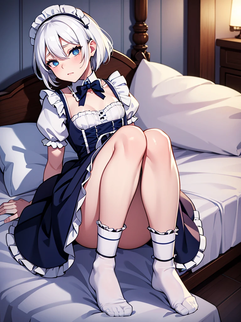 nsfw,semen,cum,facial,bukkake,1girl,maid,Random sexy poses,footjob