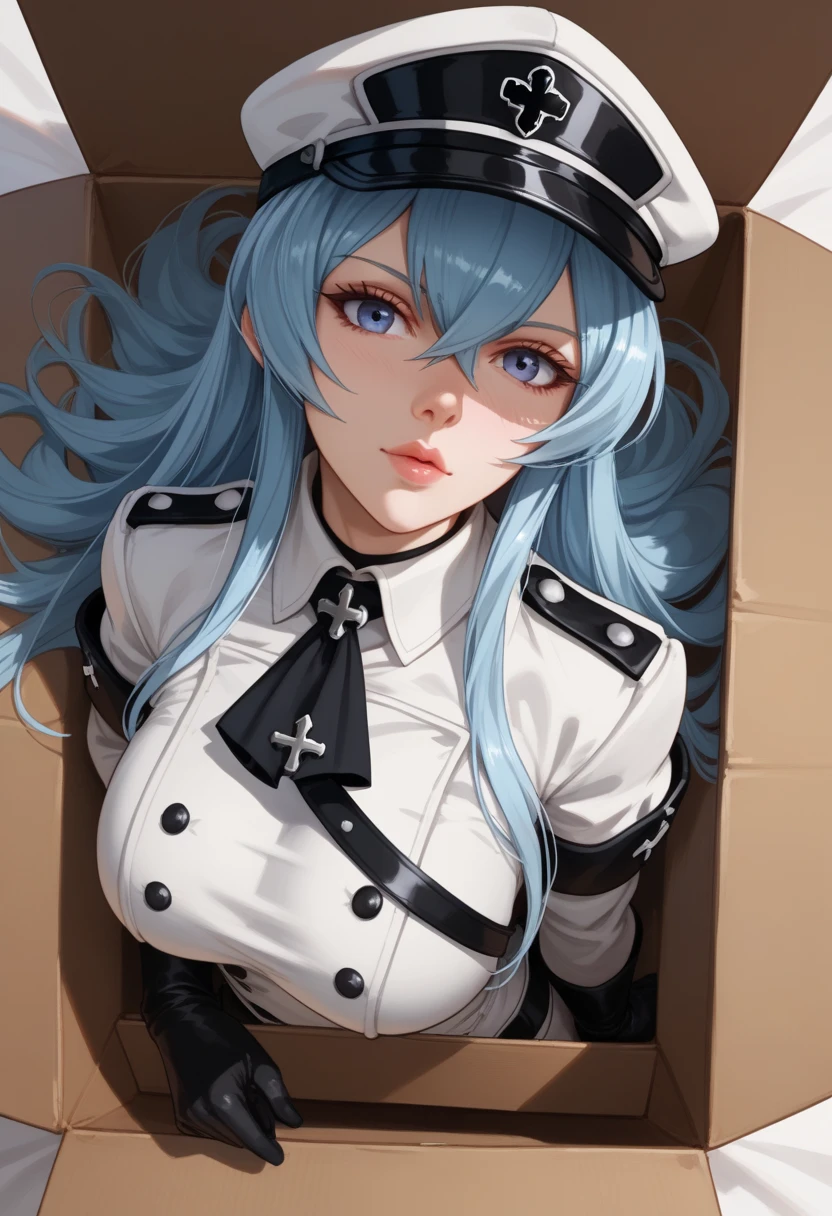(masterpiece),
solo,1girl,   <lora:StraitJacketV1:1>, standing,blue hair, long hair,glowing eyes, no pupils, angel, angel wings, feathered wings, halo, heart-shaped pupils, standing,surgical mask,