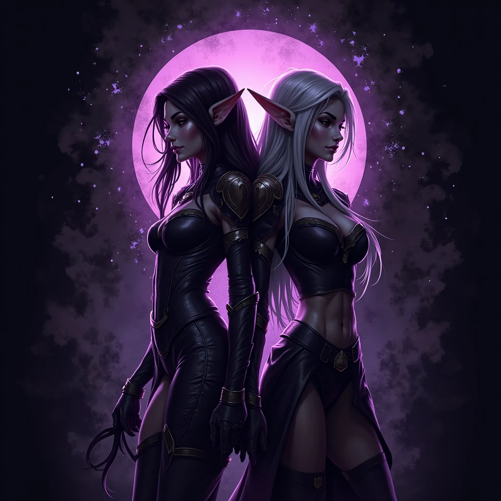 modelshoot style, (extremely detailed CG unity 8k wallpaper), full shot body photo of the most beautiful artwork in the world, beautiful woman, (((vivid purple eyes))), half-elf female wizard, conservatively dressed, modestly dressed, (buttoned up black sleeveless longcoat), (purple sleeves), (tight grey pants), (purple silk scarf), tied back silky shoulder length detailed black hair, (((fully clothed))), (dark gothic makeup), very light brown skin, (enormous breasts), small pointy ears, wide hips, hourglass figure, big booty, beautiful complexion, confident, alluring, gorgeous, Persian, powerful, magical realism, cinematic lighting