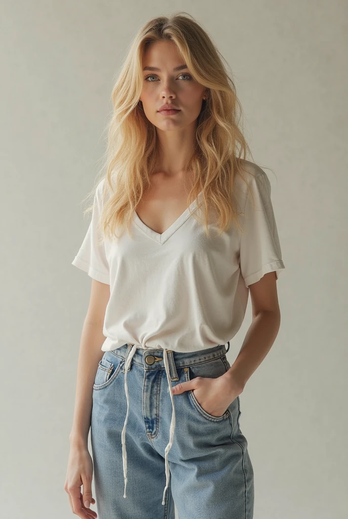 Professional Portrait, MacKenzie Davis, blonde, short hair, dept of field, bokeh , wet shirt , short denim shorts 