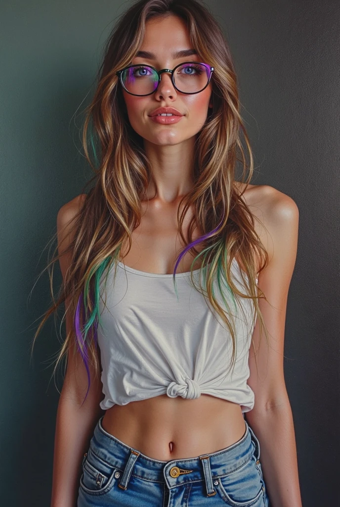 <lora:xtrhairy2:1>,xtrhairy2,woman,standing in shower,medium breasts,very hairy vagina,hairy legs,hairy armpits,((((rainbow colored hair)))),, <lora:add_detail:1>, photorealistic photo,highly detailed 8k photo,hyperrealism,, Fujifilm X-T3,1/1250sec at f/2.8,ISO 160,84mm,RAW photo,Uplight,wide shot,ideal face template,film grain,distance from camera,RAW Photo, DSLR,