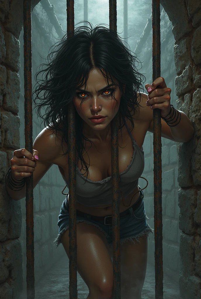 (best quality,4k,8k,highres,masterpiece:1.2),ultra-detailed,(realistic,photorealistic,photo-realistic:1.37),a very thin naked crying black girl with small naked breasts and dreadlocks,at the slave market, chained to a post,stark contrast,monochrome,harsh lighting,realistic textures,tearful eyes,emotional expression,auction atmosphere,dark and somber ambiance, naked breasts, desperation,highly detailed facial features,sorrowful tears,shackles and chains, worn-out clothing,broken spirit,sympathetic viewers,symbolic representation,unsettling scene,uncomfortable emotions,deep shadows,hopeless situation,worn-out surroundings,sharp focus,sincere sorrow,oppressive atmosphere,muted colors,haunting imagery,crowded and chaotic environment,disturbing history,harsh circumstances,powerful message.