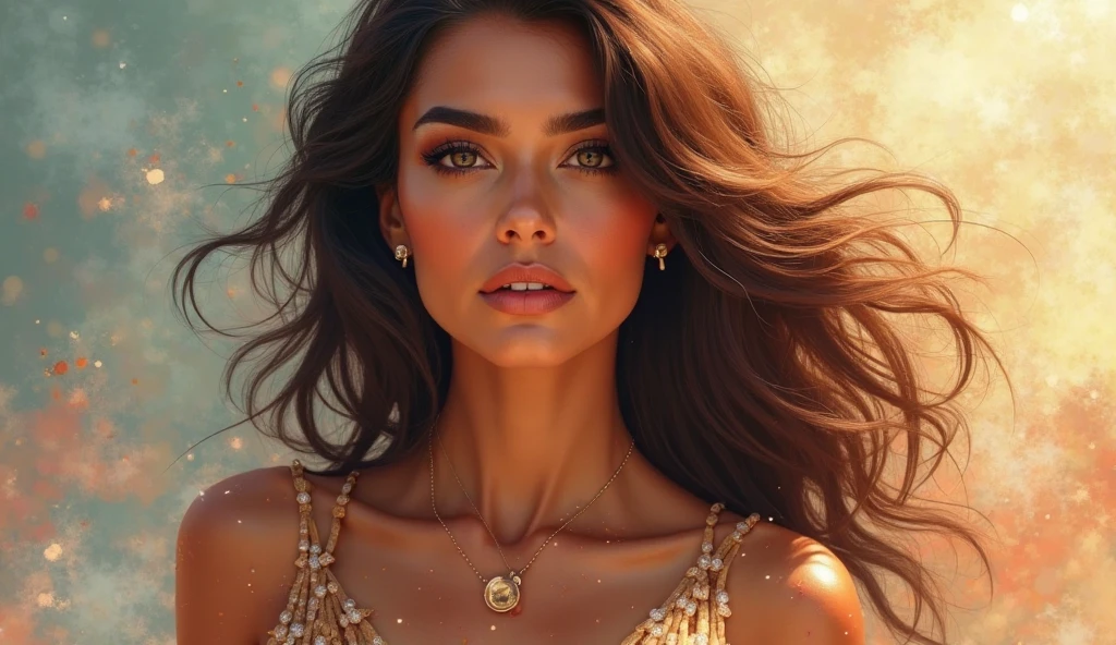 An ultra hot gorgeous European woman. Age 23. high quality, highly detailed, illustration, impasto, canvas, oil painting, fantasy,