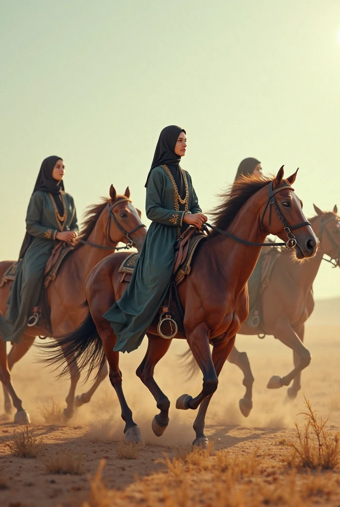 Camel riding women Islamic