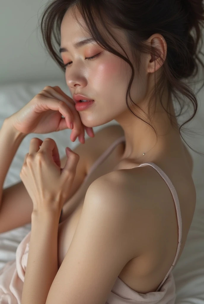 Simple girl with sex toy