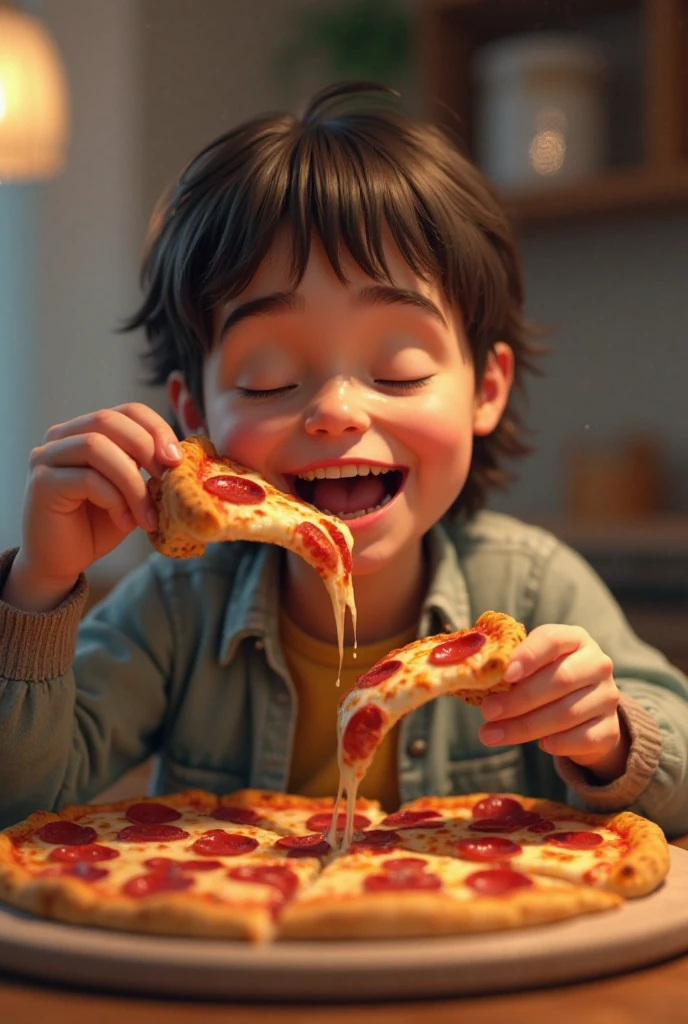 Como o Hulk,((comendo pizza ) comendo uma fatia de pizza, segurando uma pizza, pizza advert, segurando pizza, funny professional photo, Epic photo, apresentando pizza, comendo uma pizza, stock photo The visual detail of the 8K is apprehended to the extreme,HD delicado,Facial expressions are well represented,The details of the eyes are realistic and pious,The details of the suit are meticulous,A fusion of the unique style of Marvel and DC,Visuais ultrarrealistas,Dynamic composition of the film,amazing detail,The image is sharp and clear,The details are exquisitely detailed,A luz da noite cria perfeccionismo,Estilo realismo premiado,Efeito de luz mal-humorado,comendo pizza incrivelmente suculenta propaganda de comida, monstro fofo de pizza