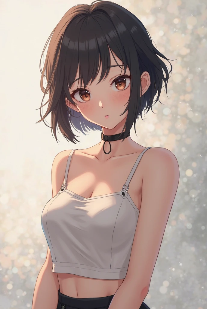 (masterpiece, cowboy shot, profile: 1.3), (8K, Raw Photography, Top Image Quality: 1.4), gravure, splendid and colorful, 8yo kawaii petit little 1loli:1.3, (small cleavage:1.2), Super Detail cute Face, perfect pupil of the Eyes of Detail, anime style big eyes with eyelashes, Double Eyelid, Sharp Focus:1.2, Pretty infant:1.4, Top-Quality, Super A High Resolution, (Photorealistic: 1.4), Highly Detailed and professional lighting full smile, break, loose and light white camisole, shoulder out, micro thong on bottomless, nipples slip, natural facial expression, medium hair, fatal position, gorgeous background