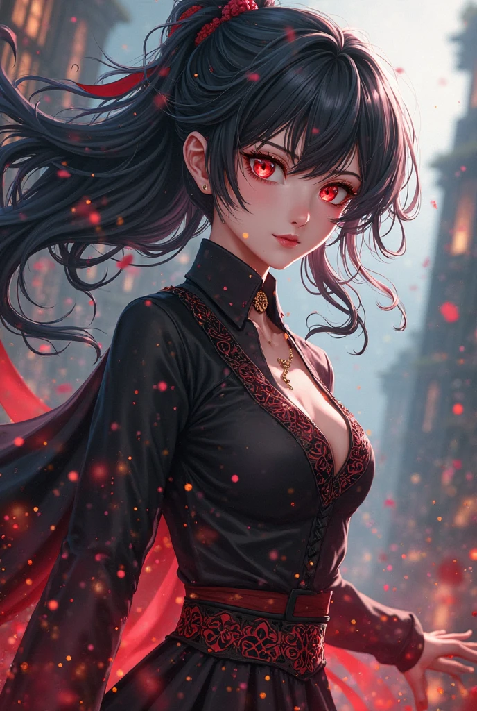 A beautiful but savage anime girl