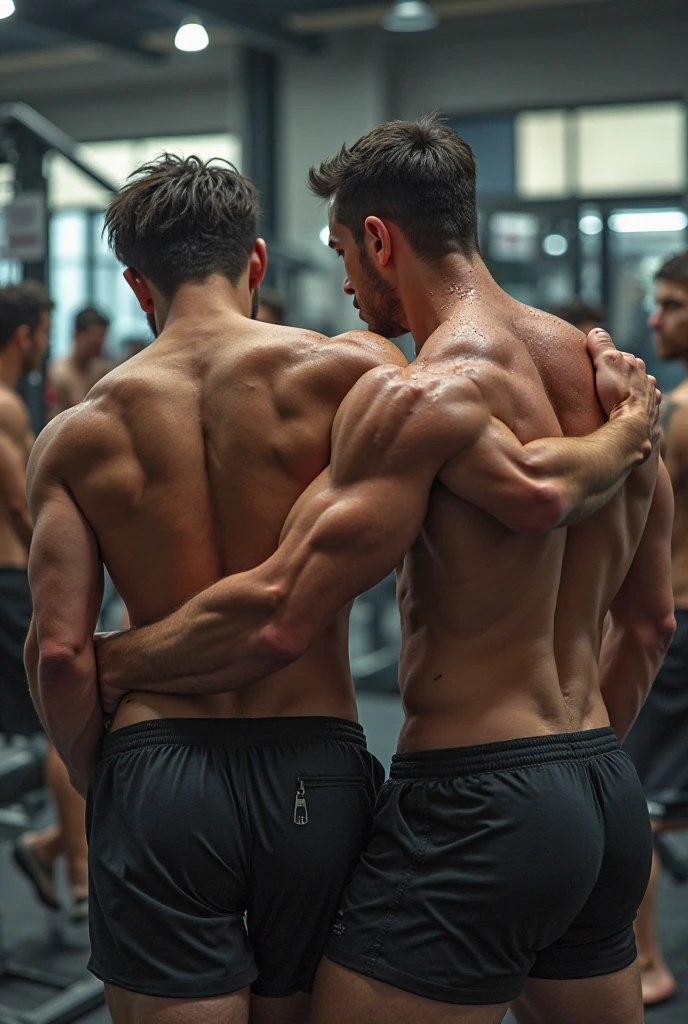 Men cumming in another man