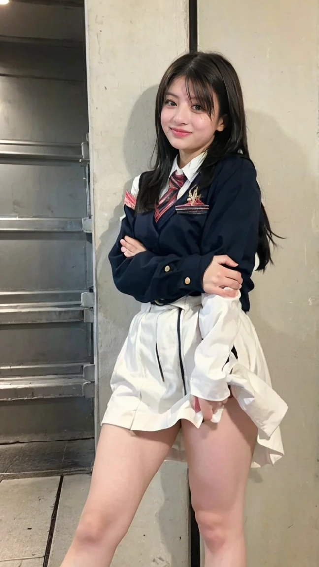 top-quality、8k picture、(???????? content warning) [(masutepiece: 1.1, Best Quality: 1.1), Shy schoolgirl in uniform shows off, Boob emphasis, Small panties, Sheer, Slightly 0.8 chestnut hair, Wet,