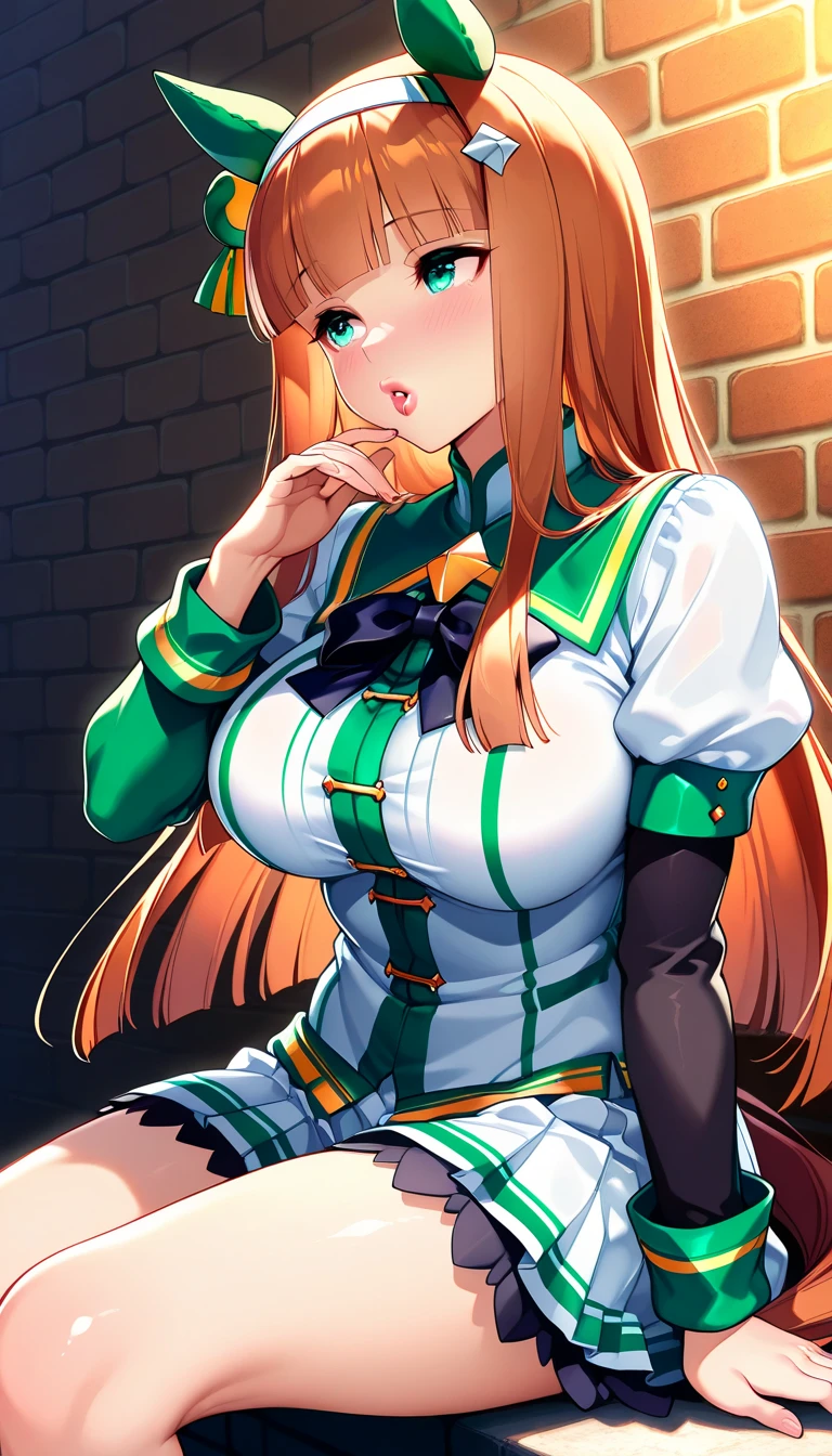 Silence Suzuka、Beautiful woman、Very thick thighs、Acme Face、Best image quality、High resolution、masterpiece、super high quality、Thick pubic hair、Screaming orgasm face、Very big ass、Very large breasts 、Blushing、4K quality、Blushing、Cry of ecstasy、Wearing black knee socks、Sweaty all over、Heavy breathing、Cowboy Shot、Shaking breasts、上下にShaking breasts、Penis sheath、Cowboy Shot、Have sex with a man、Multiple menに囲まれている、Multiple men、{Highest quality}, {so beautiful}, {Very detailed}, {Best illustrations}, Browsing Caution, girl, Blowjob, penis